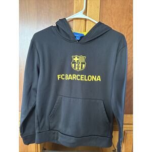 FC BARCELONA #10 LIONEL MESSI YOUTH MEDIUM PULLOVER HOODIE